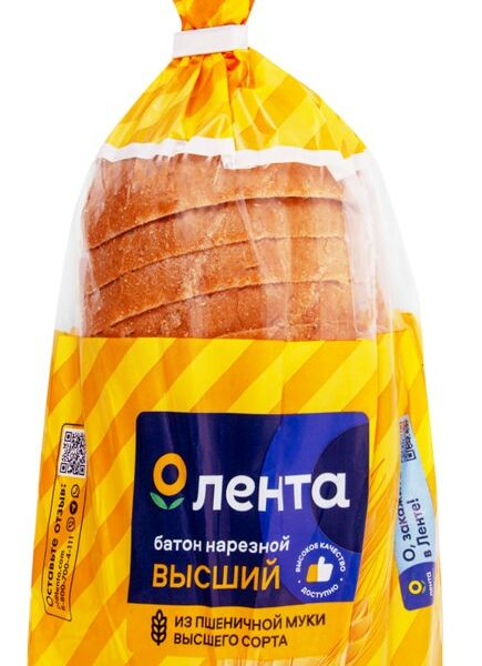 Батон Лента нарезной, высший сорт