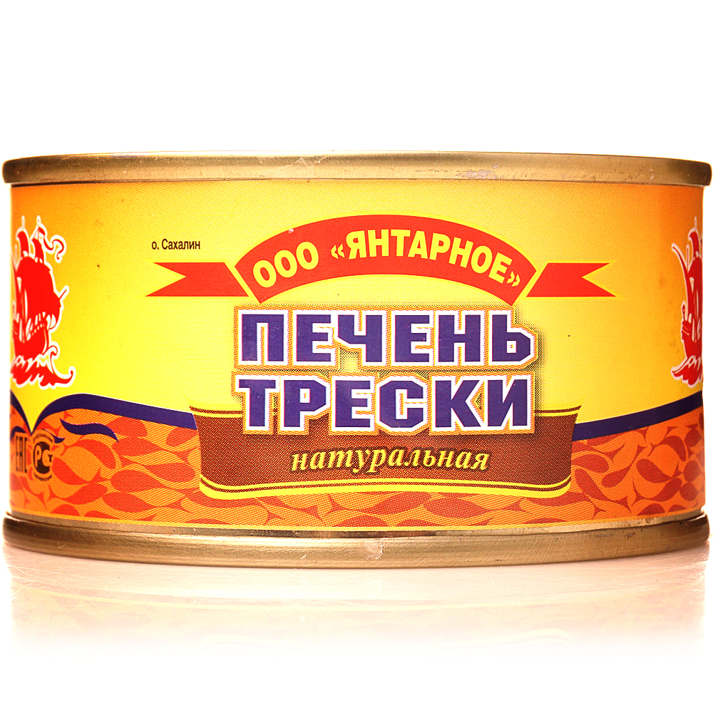 

Печень трески Янтарное натуральная 120 г