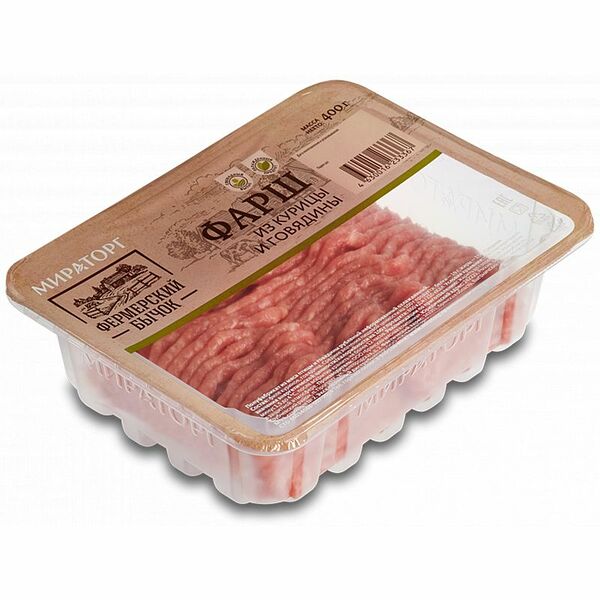 Фарш Мираторг из курицы и говядины