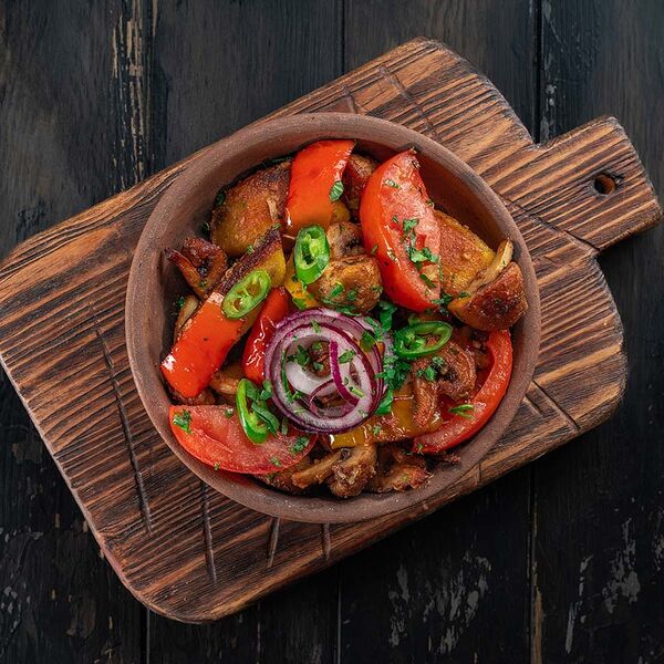 Оджахури с грибами