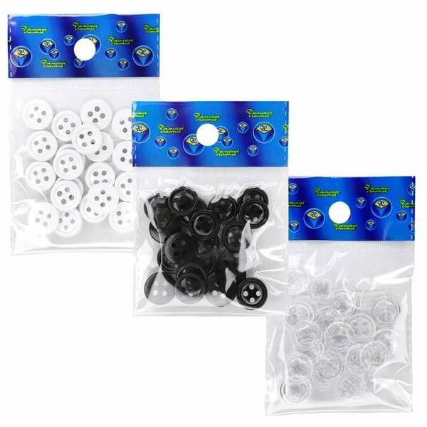 Пуговица Дамское счастье для одежды 14-4 мм, 20 шт