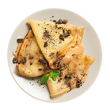 Блинчики с вареной сгущенкой 3 шт.