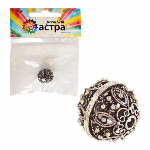 K-4910-C Бусина металл, 18мм, 1шт/упак