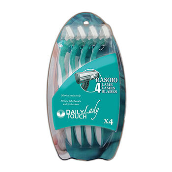 Станки для бритья Daily touch одноразовые 4 лезвия для женщин, 4шт. в упаковке, Китай