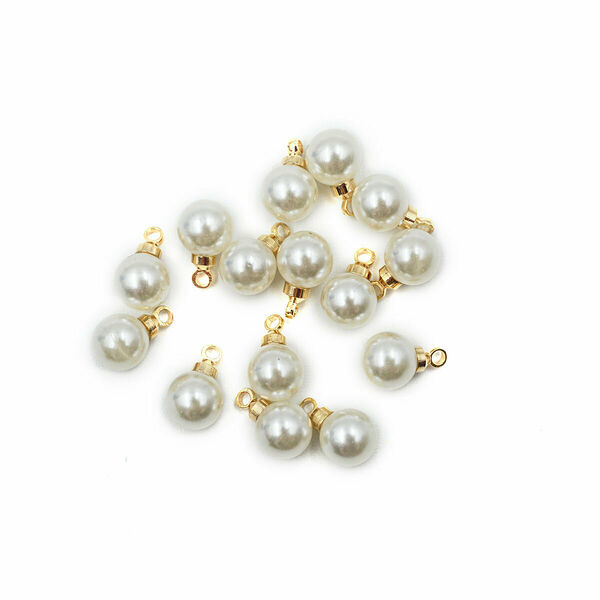 4AR297 Бусина с петелькой, 6мм,15шт/упак, Astra&Craft(Золото)