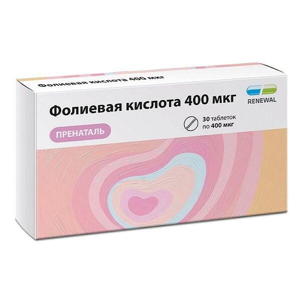 Фолиевая кислота таб.400мкг №90/Renewal