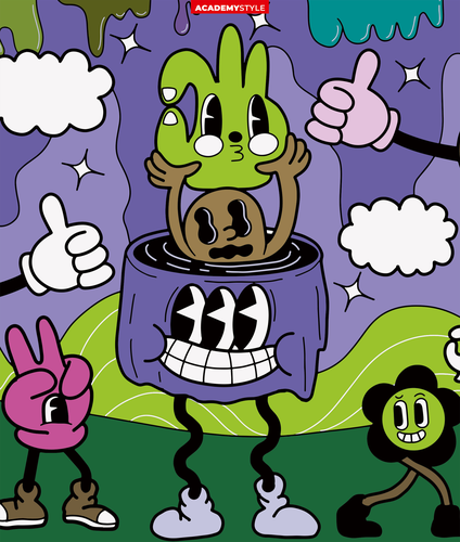 

Тетрадь Academy Style Абсурд, А5 48 листов в клетку на скрепке в ассортименте