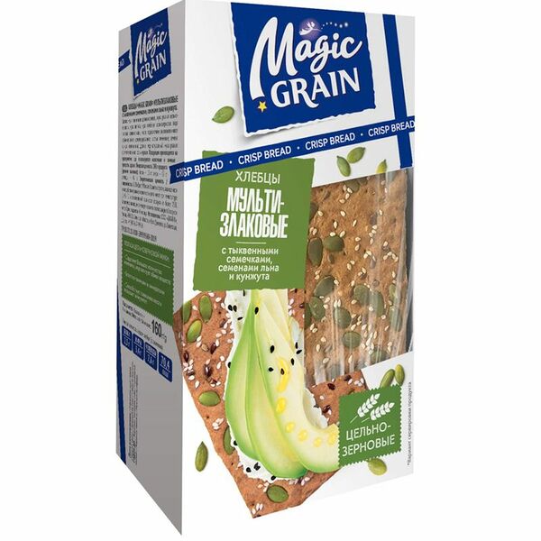 Хлебцы MAGIC GRAIN Мультизлаковые с тыквенными семечками