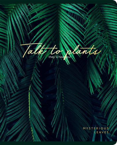 

Тетрадь Greenwich Line Mysterious leaves А5 60 листов в клетку, дизайн в ассортименте