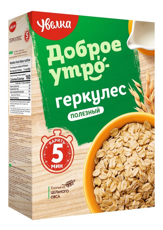 

Хлопья Увелка овсяные Геркулес полезный 400 г