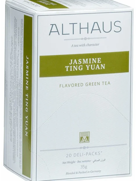 Чай зеленый ALTHAUS Жасмин Тинг Юань, 20 пакетиков, 35г
