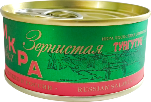 

Икра красная лососевая Тунгутун структурированная зернистая 95 г