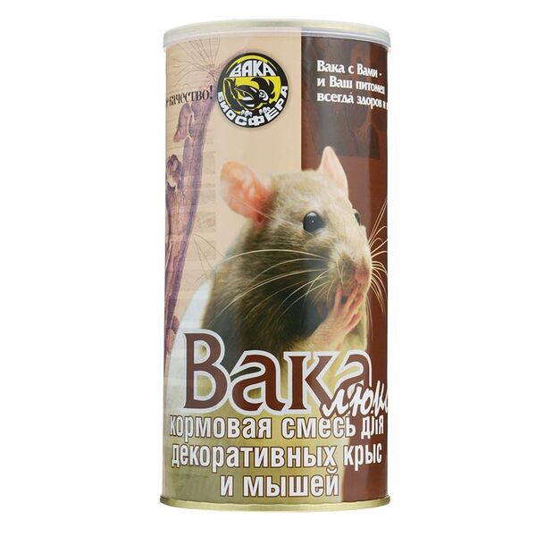 Корм для декоративных крыс и мышей Вака Люкс Злаковое ассорти