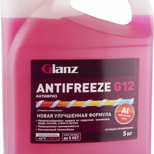 Антифриз G12 красный ТМ Glanz 5 л