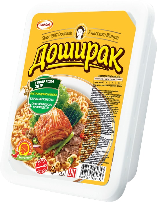 

Лапша быстрого приготовления Доширак со вкусом кимчи 90 г