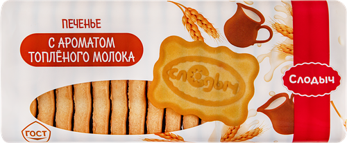Печенье сахарное СЛОДЫЧ Топленое молоко, 390г