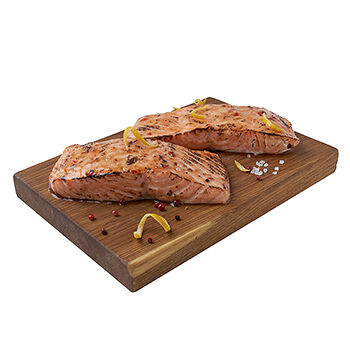 Лосось атлантический (семга) филе-кусок Почти Готово в соево-медовом маринаде, охлажденный, Россия