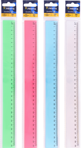 

Линейка Лента 30 см, цвет в ассортименте
