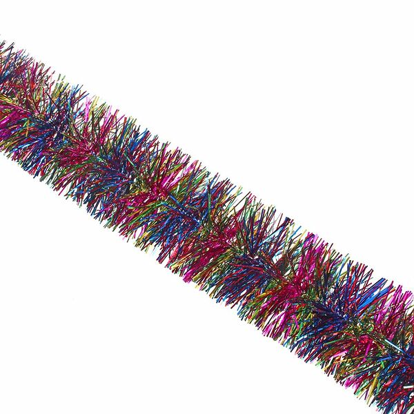 Сноу бум мишура норка, мультицвет, пвх, 9*200см