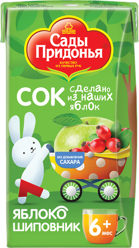 

Сок Сады Придонья яблоко-шиповник 125 мл