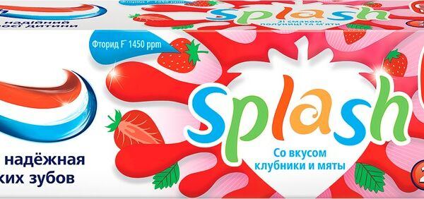 Зубная паста Aquafresh Splash клубника и мята 6-8 лет