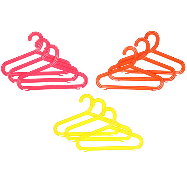 Набор вешалок детских цветных 3шт, пластик, р4002нс3 в ассортименте