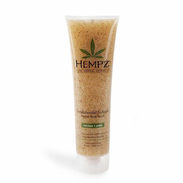 Скраб для тела Hempz с размельченными семенами конопли (аромат сандала и яблока) SPF15
