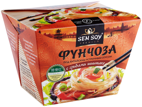 

Фунчоза Sen Soy под китайским устричным соусом с грибами шиитаке 125 г