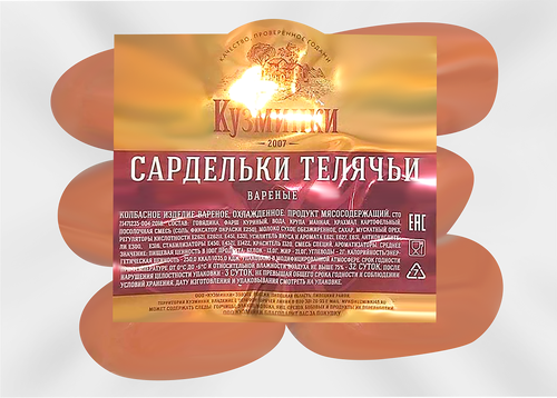 

Сардельки СЕМЕЙНАЯ ТРАПЕЗА Телячьи вар mini вес до 300г