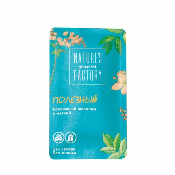 Шоколад Гречишный с Матчей Nature's own factory,