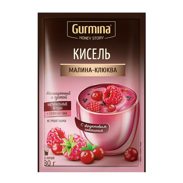 Кисель Gurmina малина-клюква 30г
