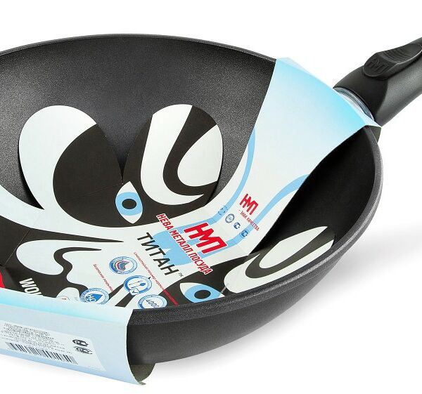 Сковорода вок Нева металл посуда, 26 см