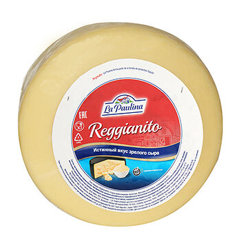 Сыр твёрдый La Paulina Реджанито 45% вес