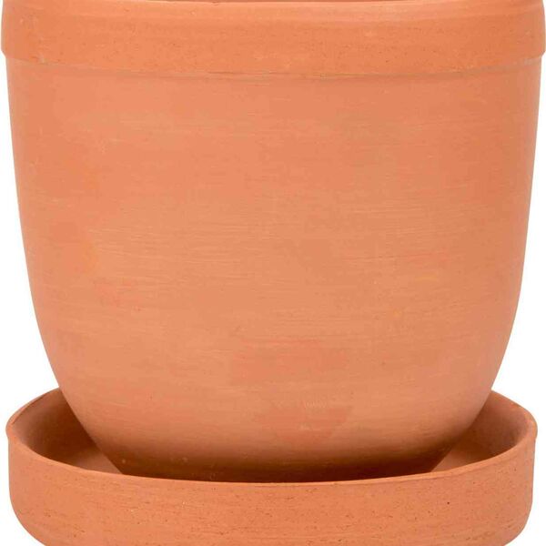 Горшок керамический Терракот с подставкой