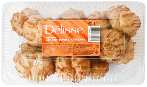 Профитроли Delisse с кремом 175 г