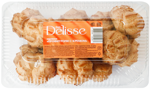 

Профитроли Delisse с кремом 175 г