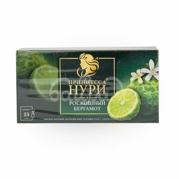 Чай Принцесса Нури 25*1.5гр Роскошный Бергамот Черный