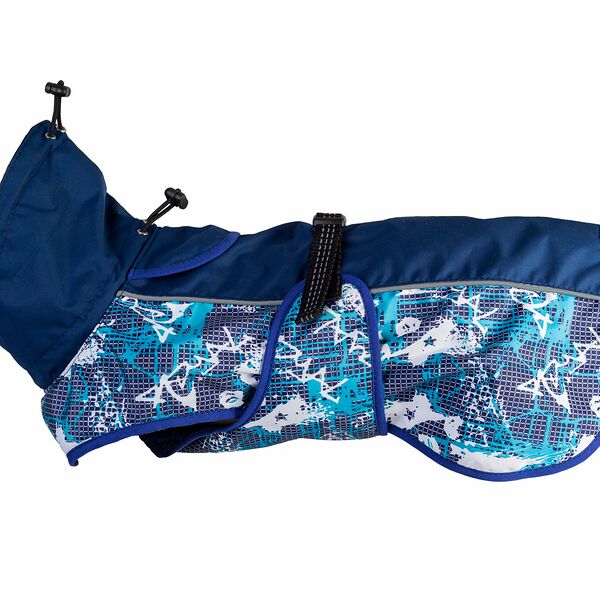 Каскад попона для собак с подкладкой из трикотажной сетки Синий, 9, Унисекс