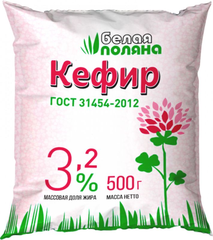 

Кефир Белая Поляна 3.2% 500 г