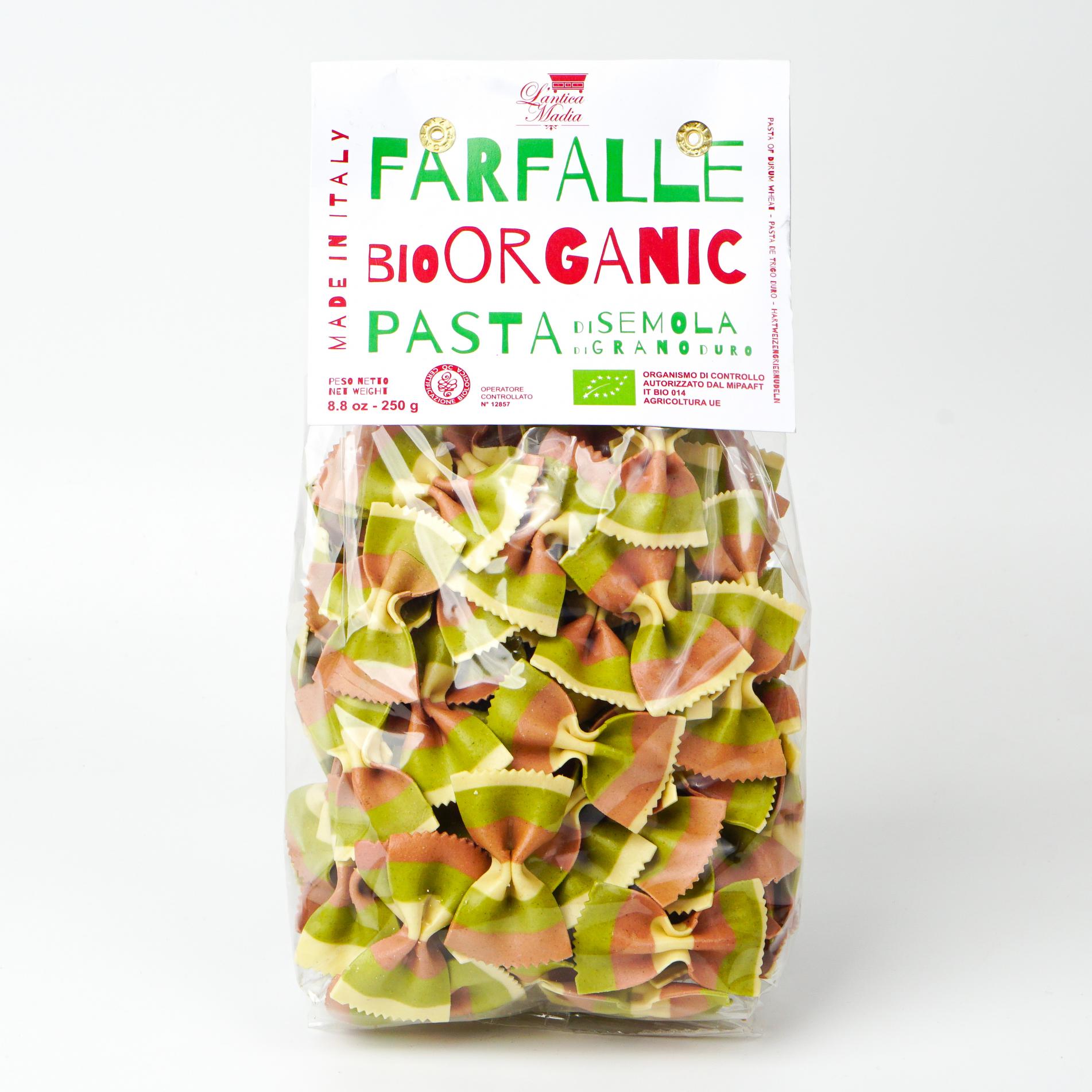 

Макаронные изделия Lantica Madia Фарфалле триколор 250 г