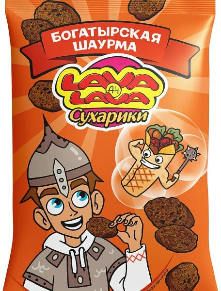 Сухарики Lava Lava Ржаные Богатырская шаурма 30г