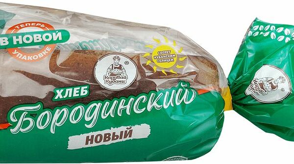 Хлеб Каравай Кубани Бородинский новый нарезка 450 г