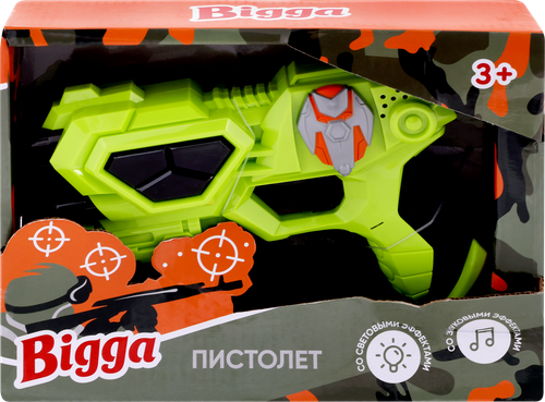 

Игрушка BIGGA Пистолет со световыми и звуковыми эффектами, Арт. ZH232840