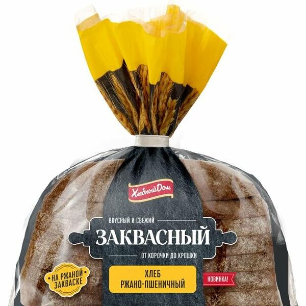 Хлеб Хлебный Дом заквасный ржано-пшеничный в нарезке 400 г