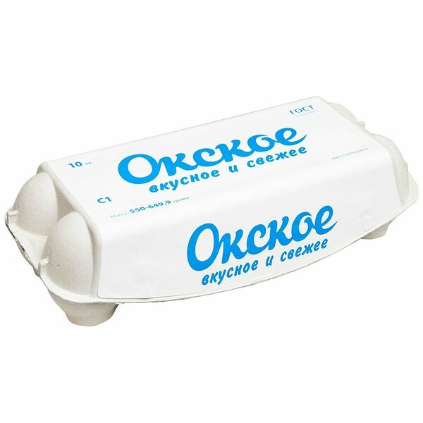 Яйцо куриное Окское столовое С1, 10шт