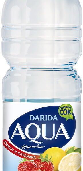 Напиток АКВА ФРУКТОВАЯ с ароматом клубники и лимона негаз пэт 1.5л.