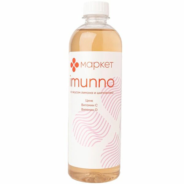 Напиток Imunno со вкусом лимона и шиповника витаминизированный негазированный Маркет