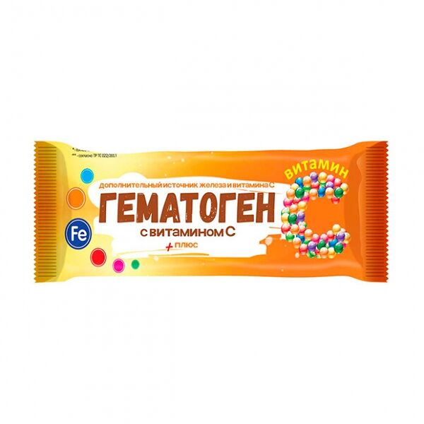 Гематоген плюс с витамином С 50 г