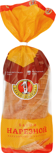 

Батон Первый хлебокомбинат Особый Нарезной в нарезке 400 г