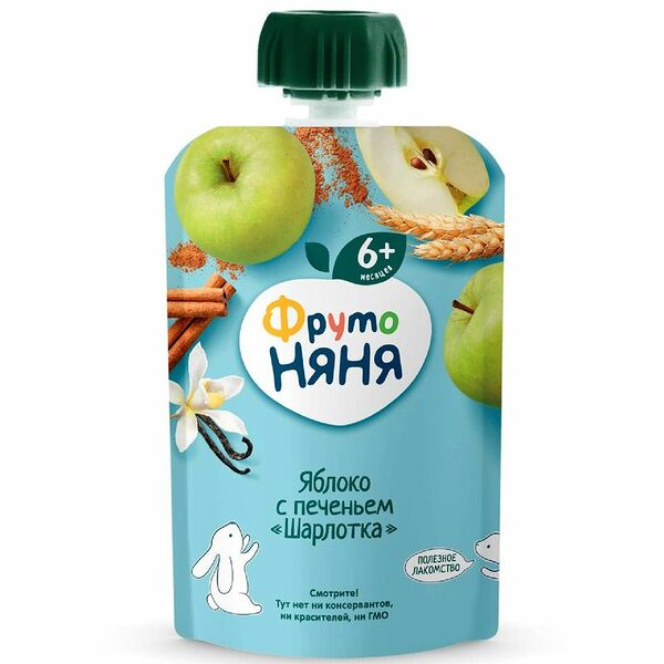 Пюре ФрутоНяня Шарлотка с 6 месяцев, 90г